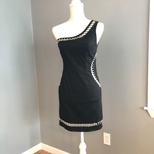 Lipsy London One Shoulder Illusion Dress